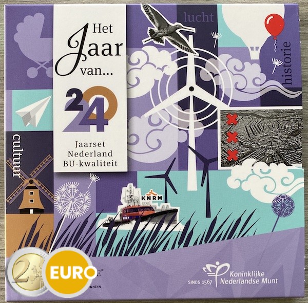 Serie de euro BU FDC Países Bajos 2024 Aire
