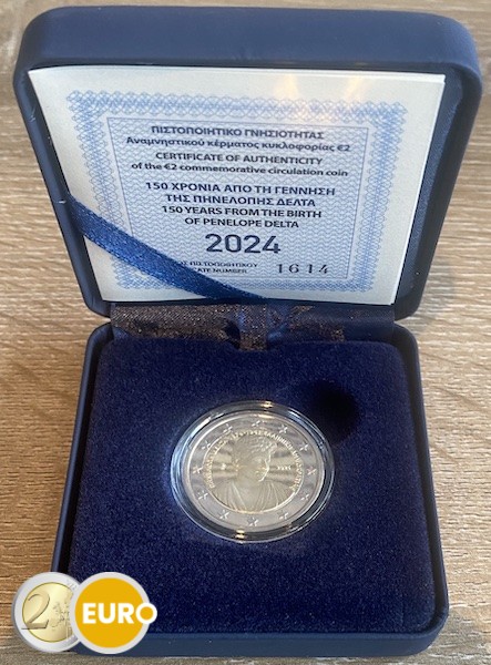 2 euro Greece 2024 - Penelope Delta BE Proof