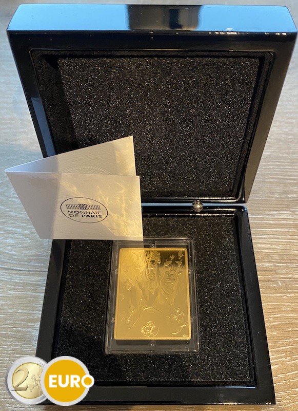 200 euros Francia 2024 - 30 años rey león BE Proof oro rectangular