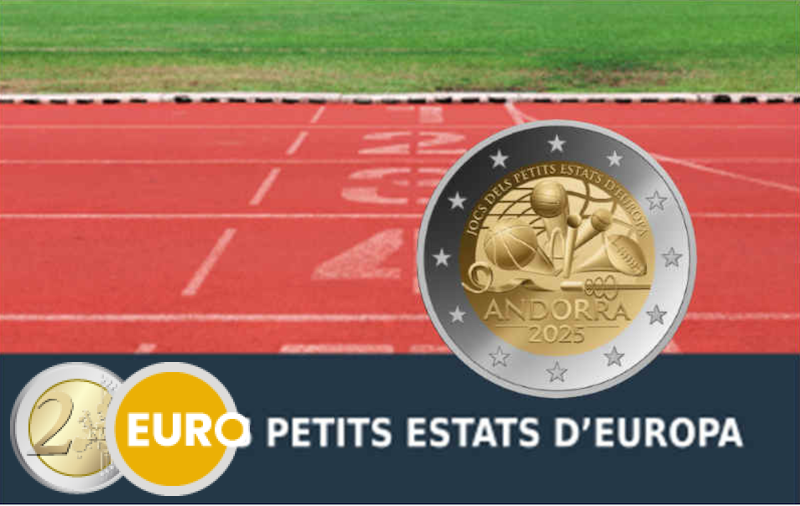 2 euros Andorra 2025 - Juegos de los Pequeños Estados de Europa BE Proof
