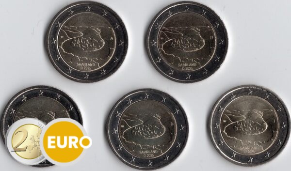 2 euros Alemania 2025 - ADFGJ Sarre UNC