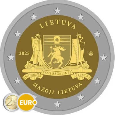 2 euros Lituania 2025 - Mažoji Lietuva UNC