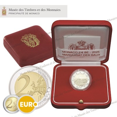 2 euros Mónaco 2025 - Antiguo feudo de Baux BE Proof