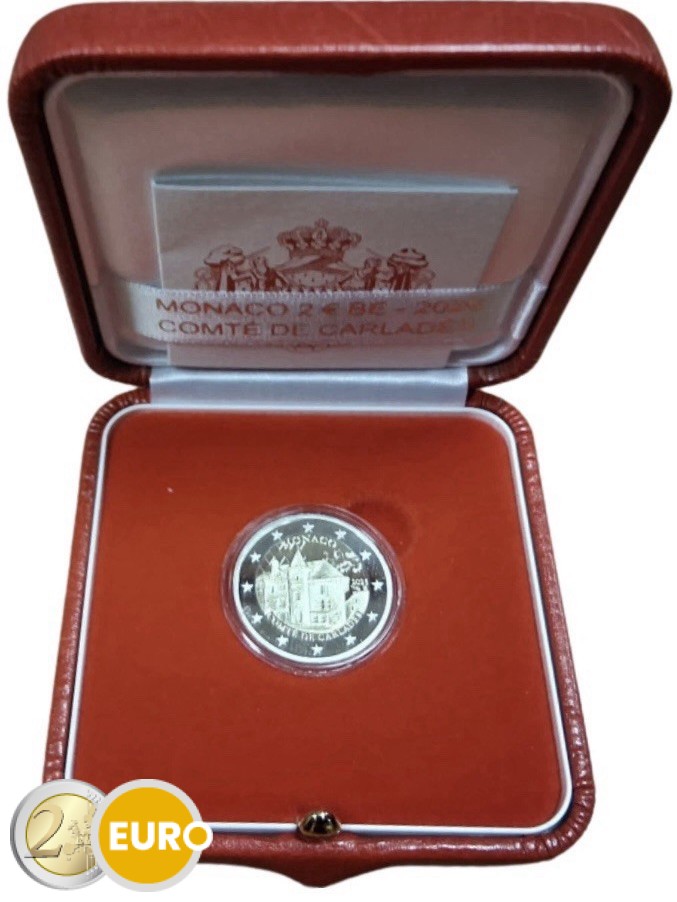 2 euros Mónaco 2025 - Antiguo feudo de Carladès BE Proof