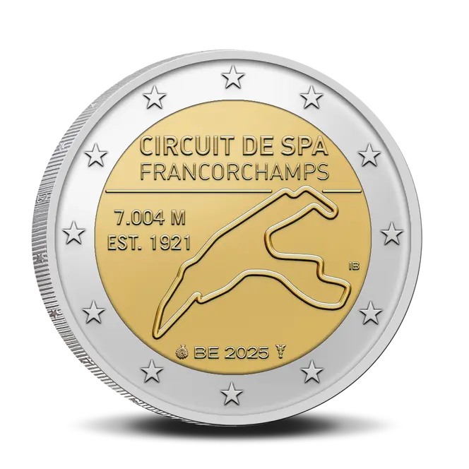 2 euros Bélgica 2025 - Spa-Francorchamps UNC