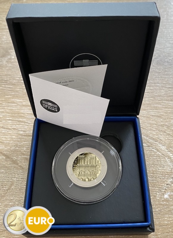 2 euros Francia 2025 - Notre Dame de París BE Proof