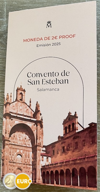 2 euros España 2025 - Casco antiguo de Salamanca BE Proof
