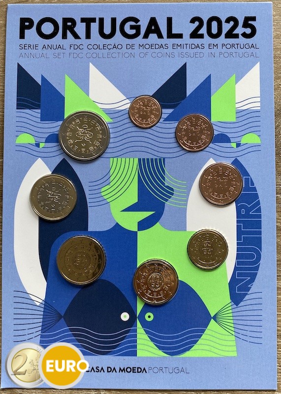Serie de euro BU FDC Portugal 2025