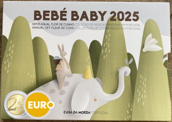 Serie de euro BU FDC Portugal 2025 serie bebé