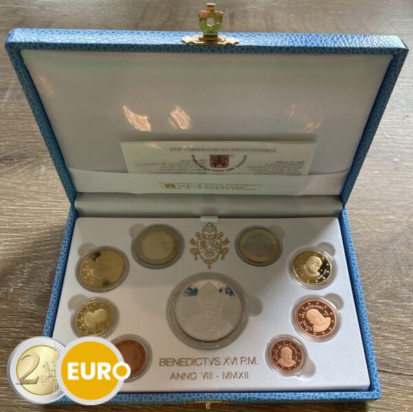 Serie de euro BE Proof Vaticano 2012 + 20 euros plata 10 años de euro
