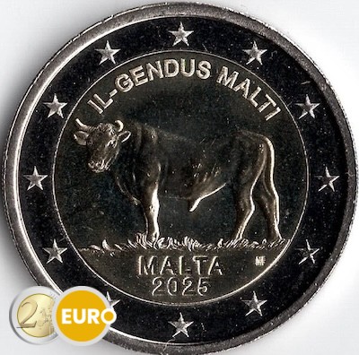 2 euros Malta 2025 - Buey maltés UNC