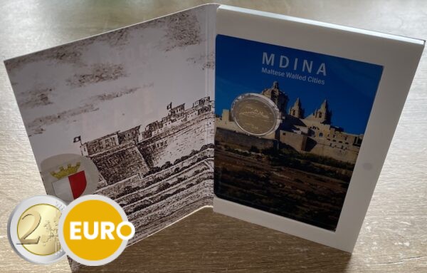 2 euros Malta 2025 - Mdina BU FDC Coincard