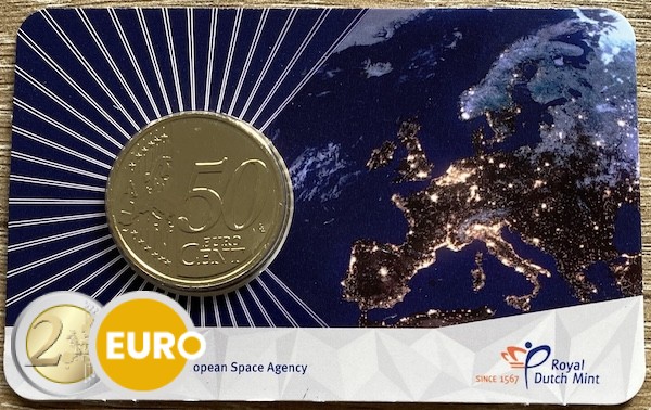 0,50 euros Países Bajos 2025 - ESA BU FDC Coincard