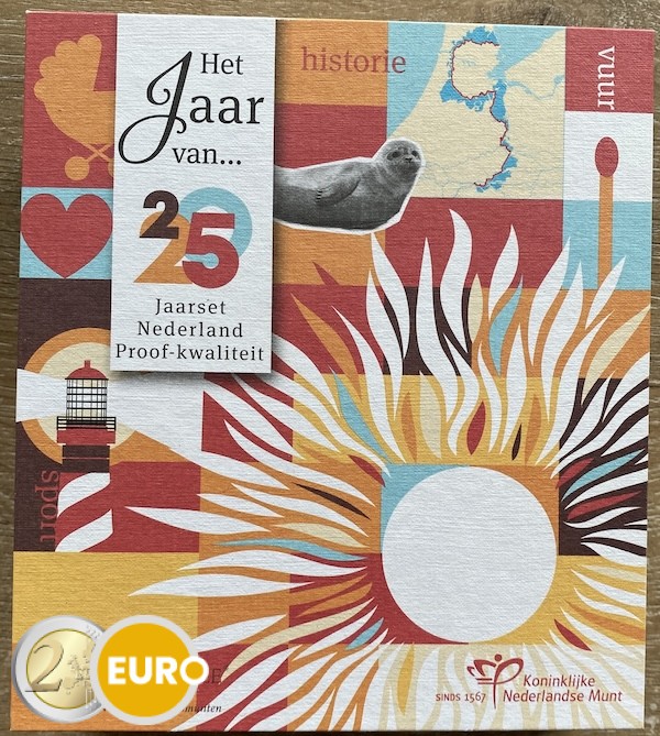 Serie de euro BE Proof Países Bajos 2025 fuego