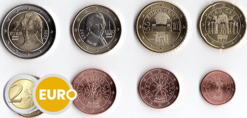 Serie de euro UNC Austria 2025