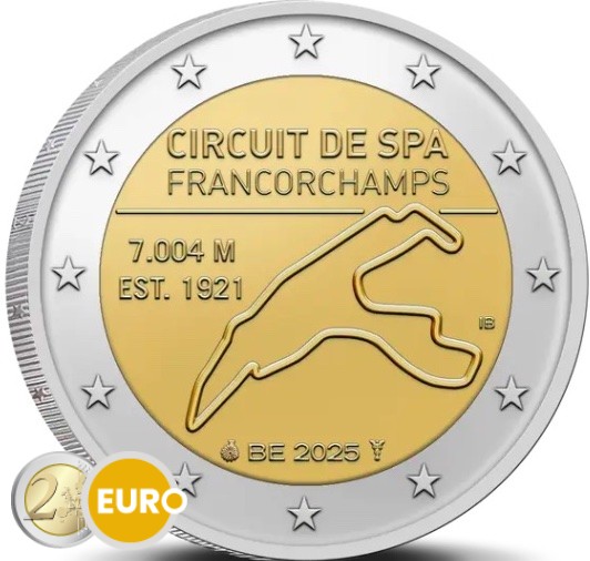 2 euros Belgique 2025 - Spa-Francorchamps UNC