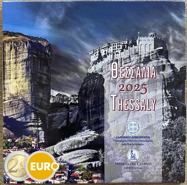 Serie de euro BU FDC Grecia 2025 Tesalia