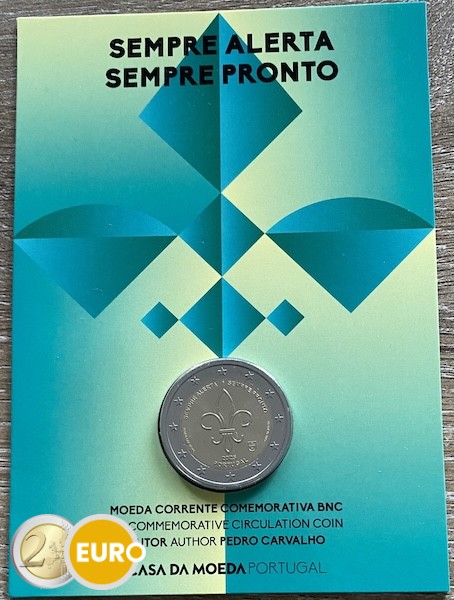 2 euros Portugal 2025 - Scouts y Movimientos Juveniles BU FDC Coincard