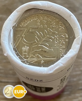 Rolle 2 Euro Luxemburg 2025 - 75 Jahre Schuman-Erklärung
