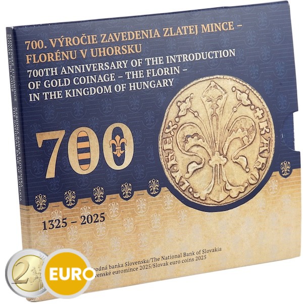 Serie de euro BU FDC Eslovaquia 2025 - Florín de oro