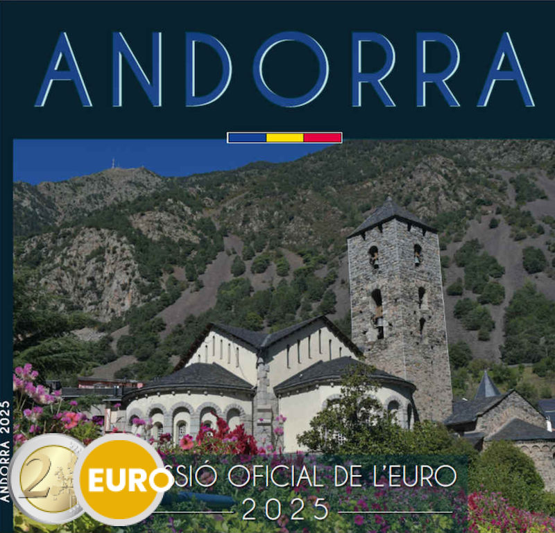 Serie de euro BU FDC Andorra 2025