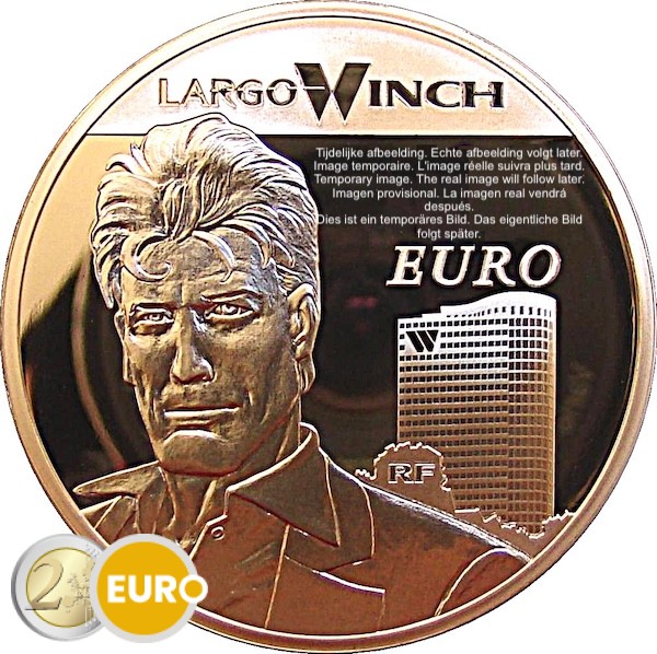 5 euros Bélgica 2025 - Largo Winch BU FDC Coincard en relieve