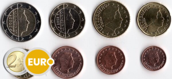 Serie de euro UNC Luxemburgo 2025