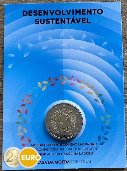 2 euros Portugal 2025 - Desarrollo sostenible BU FDC Coincard