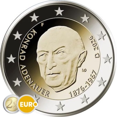 2 euros Alemania 2026 - Konrad Adenauer UNC