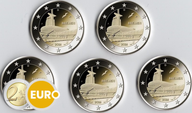 2 euros Alemania 2026 - ADFGJ Bremen Casa del climat UNC