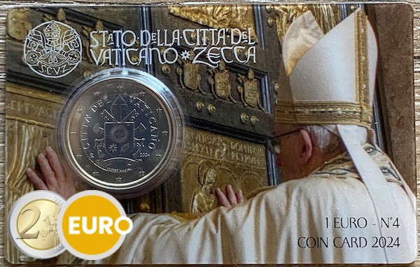 1 euro Vaticano 2024 coincard nr 04