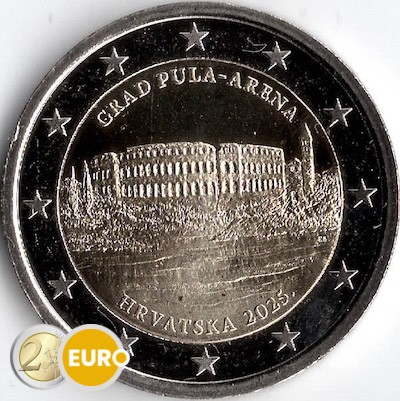 2 euros Croacia 2025 - Anfiteatro de Pula UNC