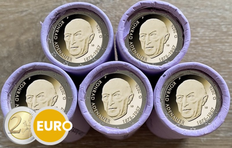 Rollos 2 euros Alemania 2026 - ADFGJ Konrad Adenauer