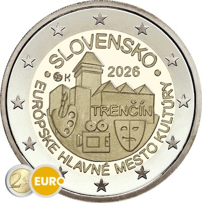 2 euros Eslovaquia 2026 - Trenčín UNC