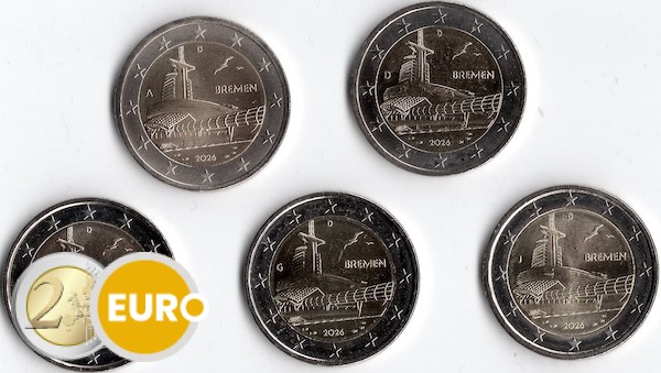 2 euros Alemania 2026 - ADFGJ Bremen Casa del climat UNC