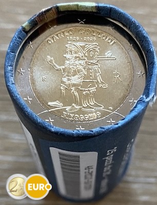 Rollo 2 euros Italia 2026 - Carlo Collodi Pinocho Pinocchio