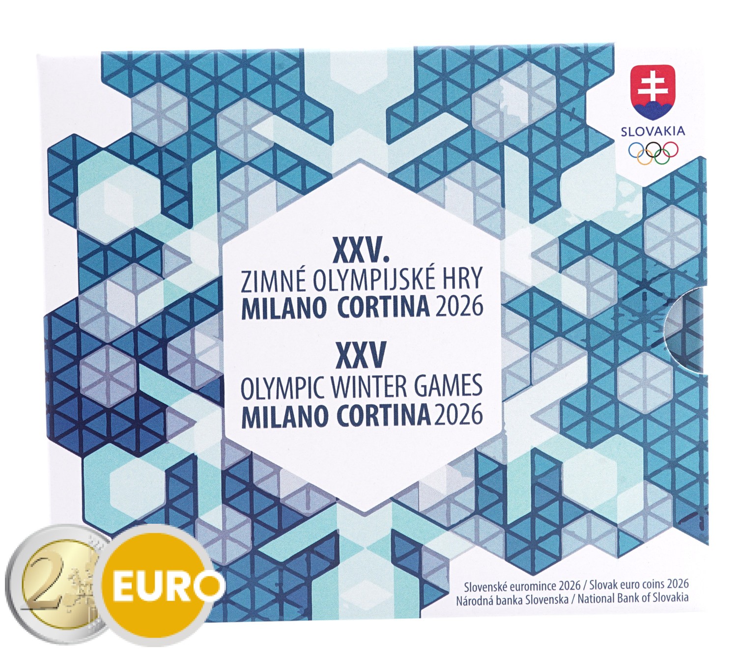 Serie de euro BU FDC Eslovaquia 2026 - Juegos Olímpicos de Invierno de Milán - Cortina