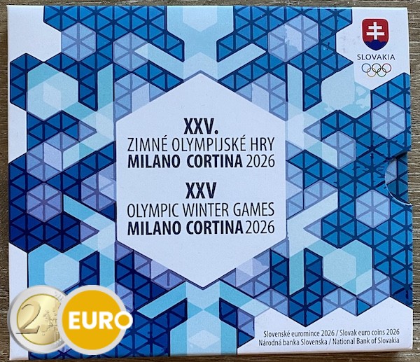 Série euro BU FDC Slovaquie 2026 - Jeux olympiques d'hiver de Milan - Cortina