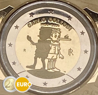 2 euros Italia 2026 - Carlo Collodi Pinocho Pinocchio UNC