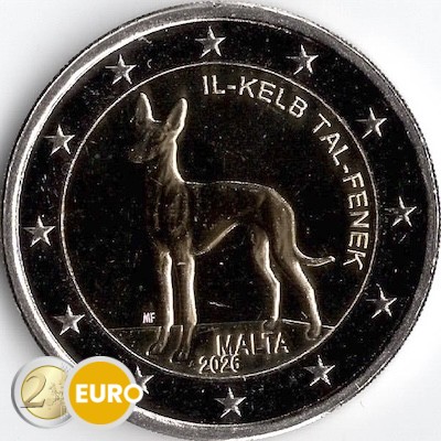 2 euros Malta 2026 - El perro faraón UNC