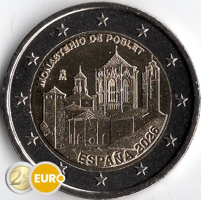 2 euros España 2026 - Monasterio de Poblet UNC