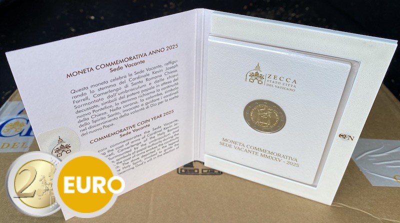 2 euros Vaticano 2025 - Sede Vacante BU FDC