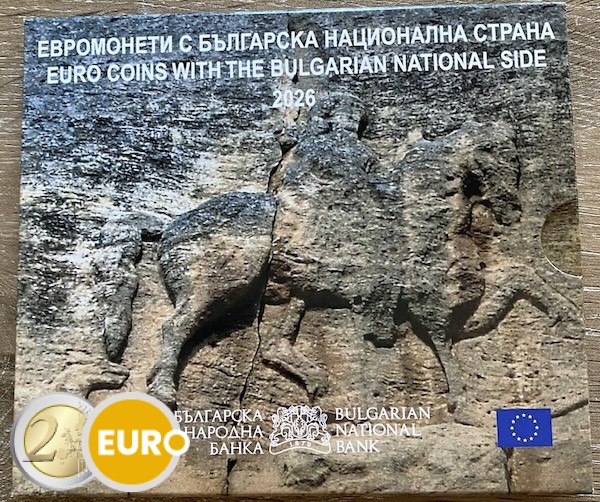Serie de euro BU FDC Bulgaria 2026 Primeras monedas de euro