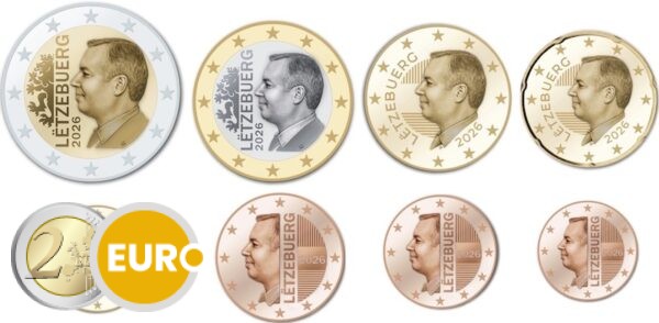 Serie de euro UNC Luxemburgo 2026