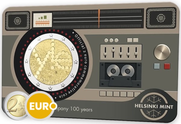 2 euros Finlandia 2026 - Radiodifusión finlandesa Yleisradio BU FDC Coincard EN