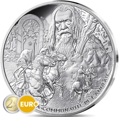 10 euros Francia 2026 - El Señor de los Anillos BE Proof plata coloreado La Comunidad del Anillo