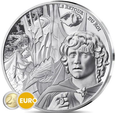 10 euros Francia 2026 - El Señor de los Anillos BE Proof plata coloreado El retorno del rey