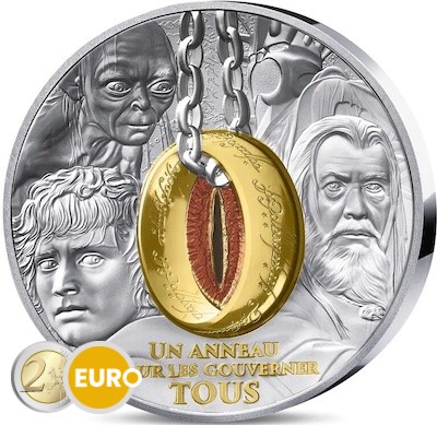 20 euros Francia 2026 - El Señor de los Anillos BE Proof plata coloreado
