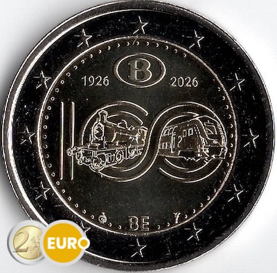2 euros Bélgica 2026 - NMBS / SNCB UNC