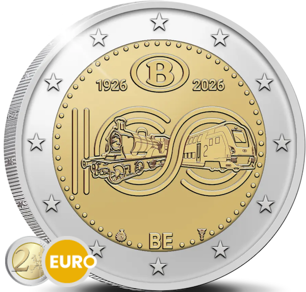 2 euros Bélgica 2026 - NMBS / SNCB UNC